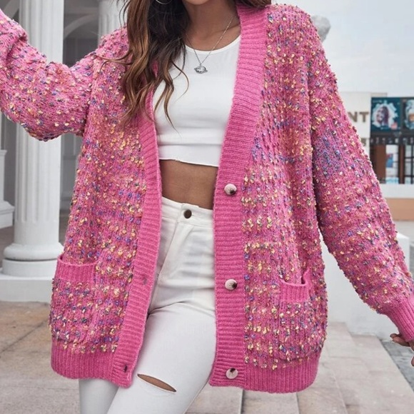 Accessories - Button oversized cardigan coat